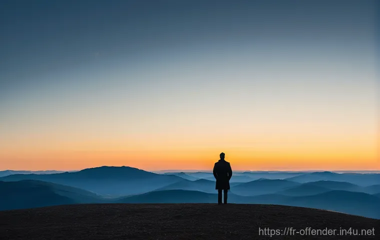 범죄자의 자수 동기 연구 - **Prompt 2: The Ultimatum of Love**
    "A person in their early 40s stands at a threshold, looking ...