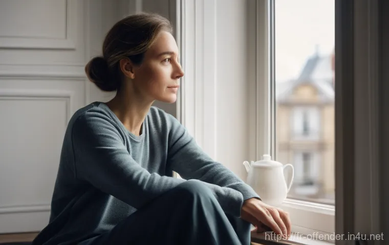 강력범죄 유형별 통계 - A young French woman in her early 20s, dressed in a stylish yet practical autumn coat and jeans, wal...