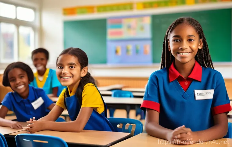 국내외 성범죄자 신상공개 시스템 비교 - **Prompt: Safeguarding Tomorrow's Innovators**
"A vibrant, sunlit classroom filled with a divers...
