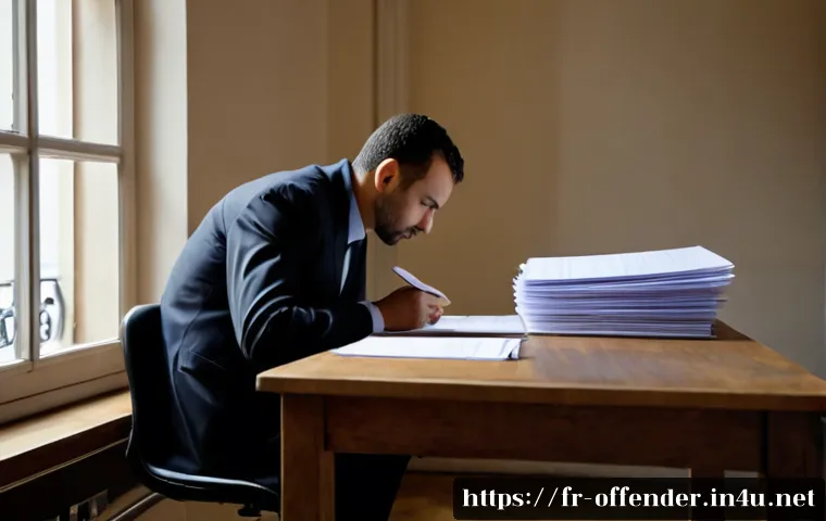 범죄 심리학과 형법 적용 사례 - Photorealistic French criminal justice case study scene, a thoughtful forensic psychologist in a mod...